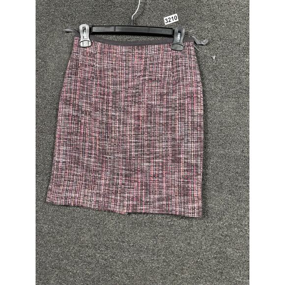 Olsen Skirt Womens US 2 Pink Gray Wool Blend Tweed Mini European Style 618300422 - Picture 1 of 6